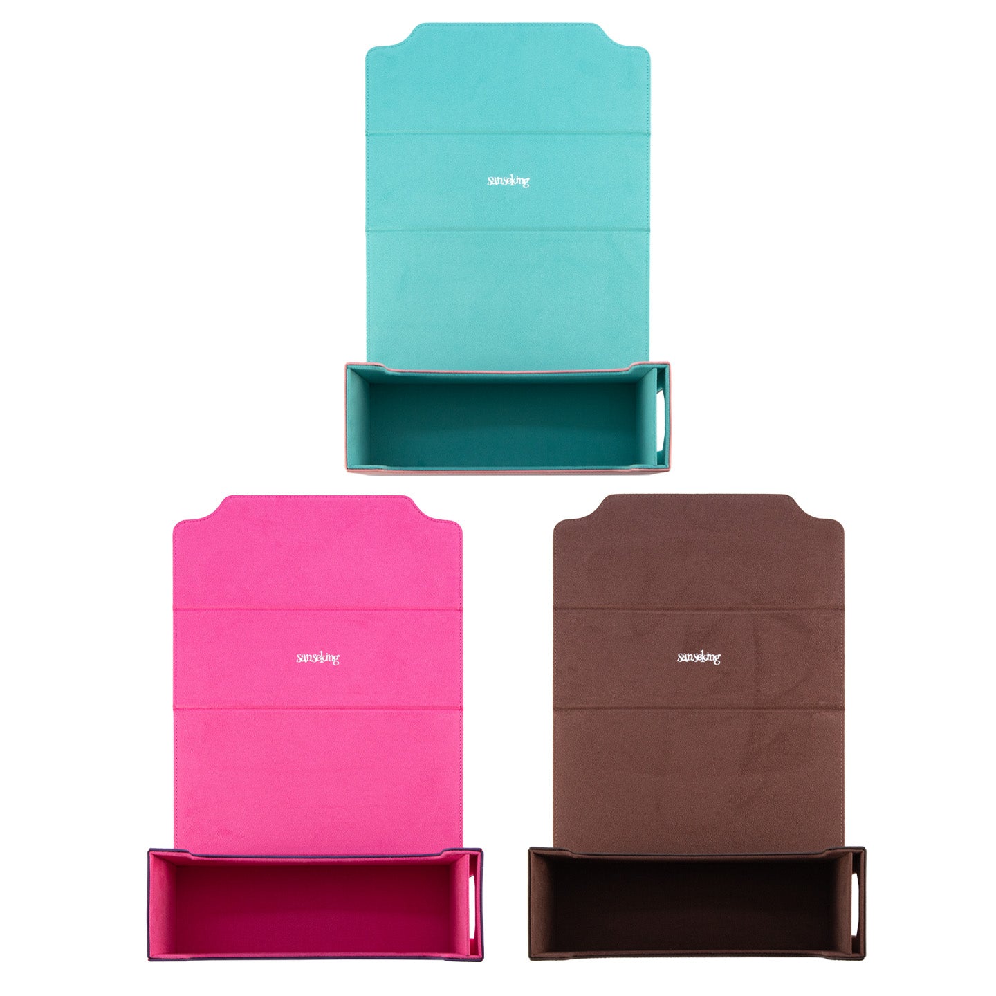 Sanseking Graded Card Deck Storage Box for PSA Slabs | PU Leather