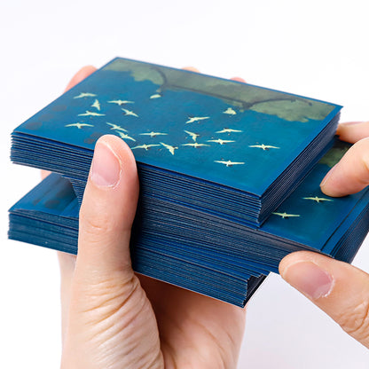 Pochettes artistiques « Grue de bon augure » - Lot de 3 (horizontales, verticales) 