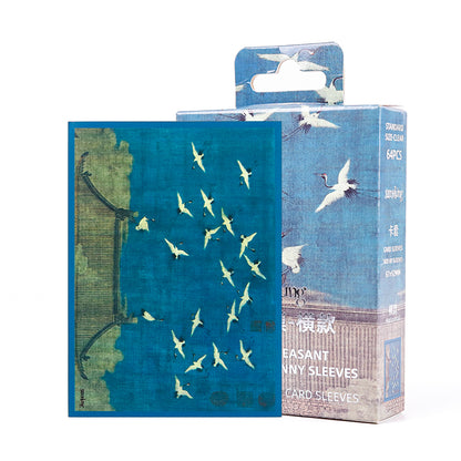 Pochettes artistiques « Grue de bon augure » - Lot de 3 (horizontales, verticales) 