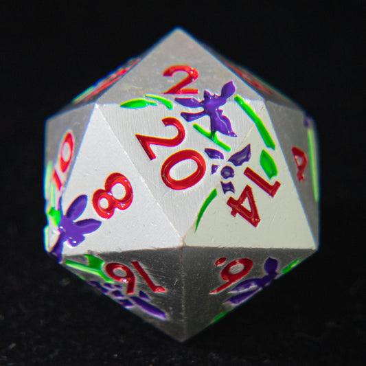 D&D Metal Dice Set Cthulhu (Metal & Flower）