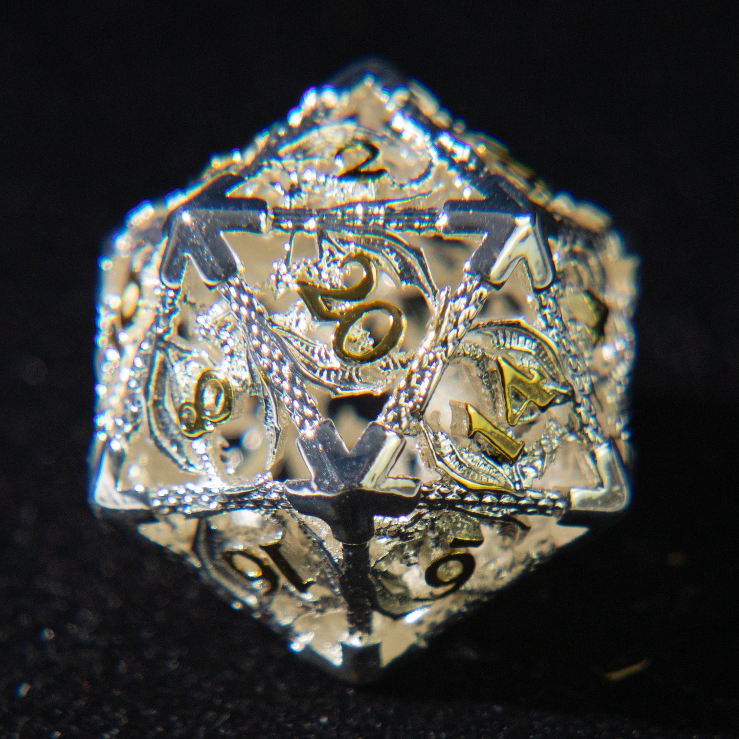 D&D Hollowed Metal Dice Set Cthulhu (Light Yellow）