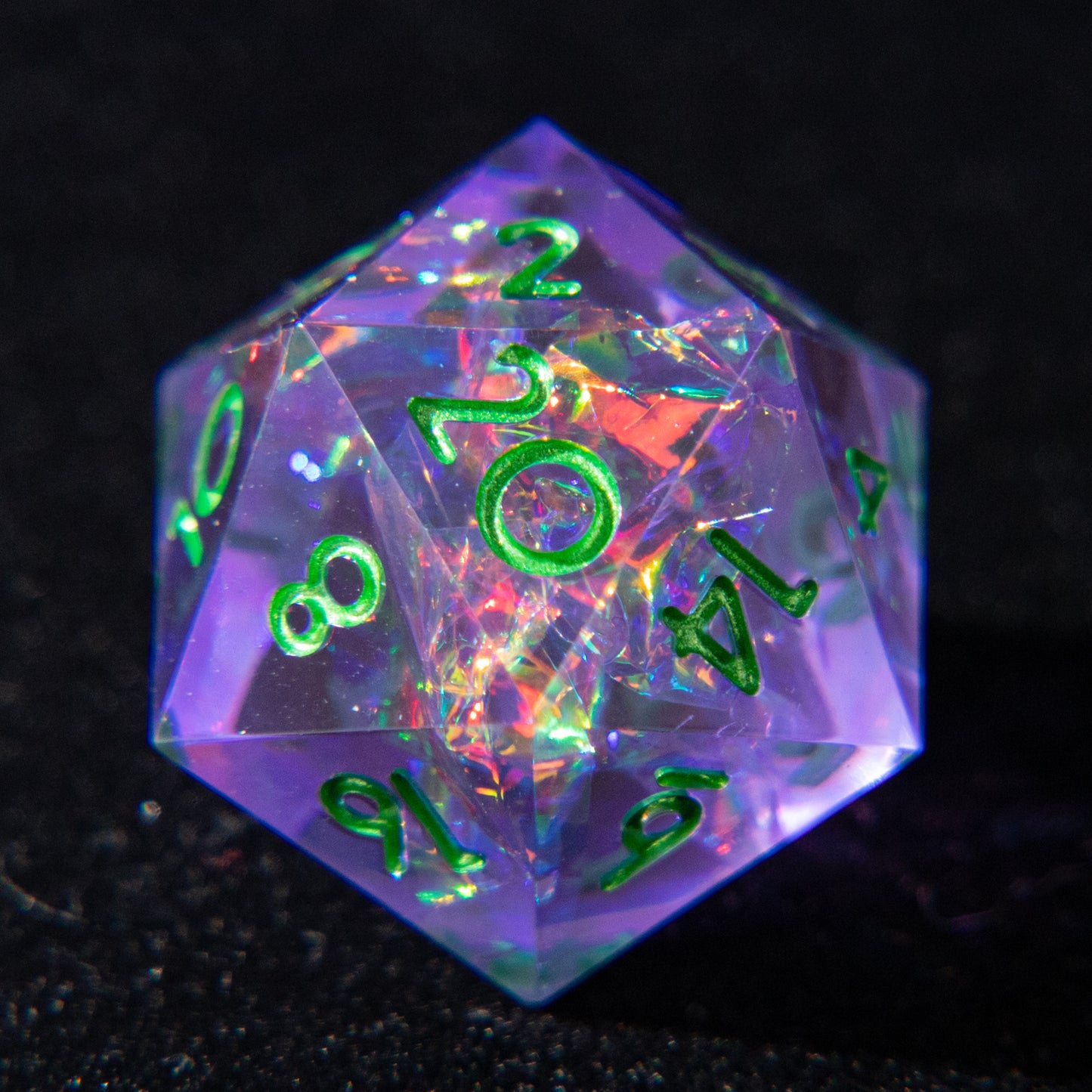 D&D Multi-faceted Resin Dice Set (Violet）