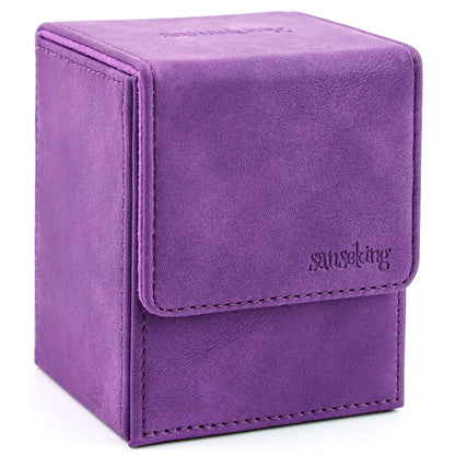 Boîte de rangement pour deck Magic (Verticale, Violette)