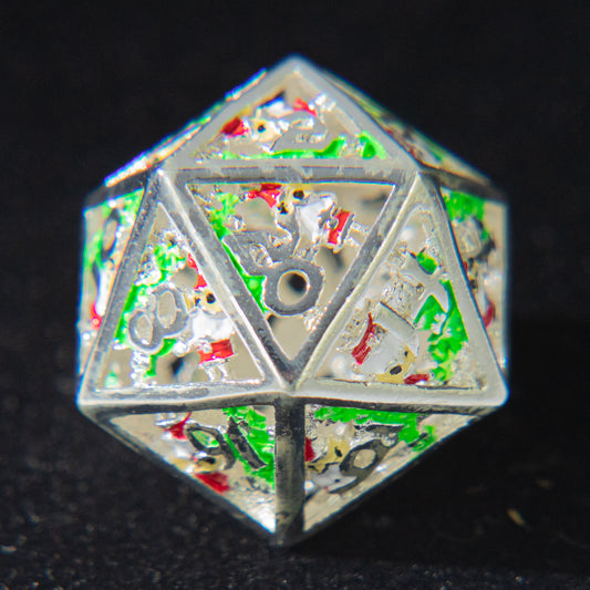 D&D Hollowed Metal Dice Set Cthulhu (Green）