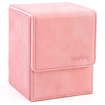 Boîte de rangement pour deck Magic (Verticale, Rose)