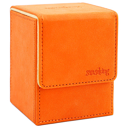 Sanseking Magic Card Deck Box for MTG(Vertical,Orange)