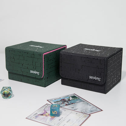 Boîte de rangement pyramidale - Verte (Comprend 3 séparateurs) 