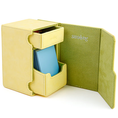 Coffre de rangement double couche – Jaune