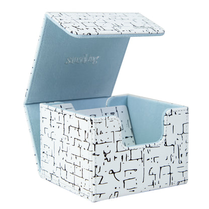Boîte de rangement pyramidale - Blanche (Comprend 3 séparateurs)
