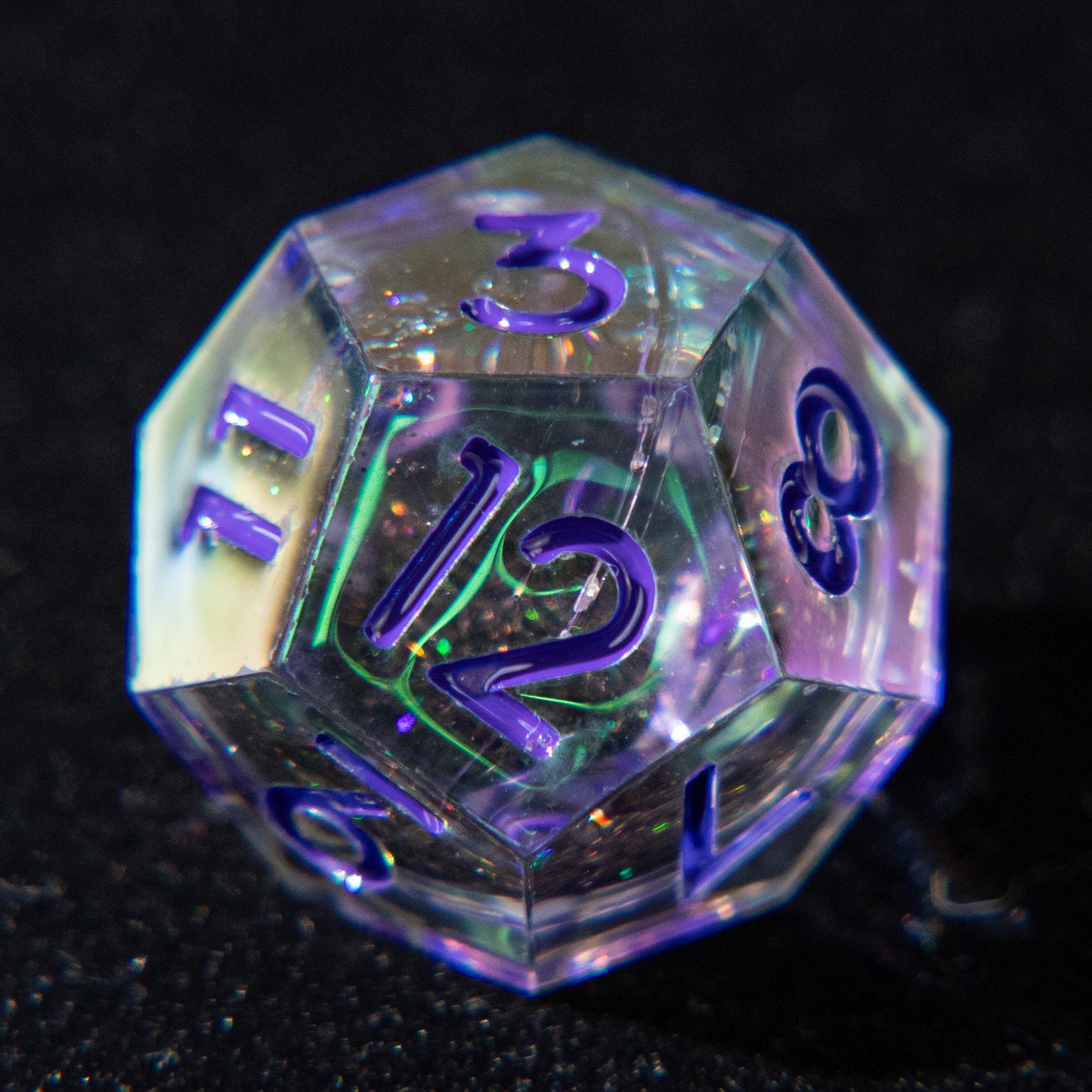 D&D Multi-faceted Resin Dice Set (Lavender）