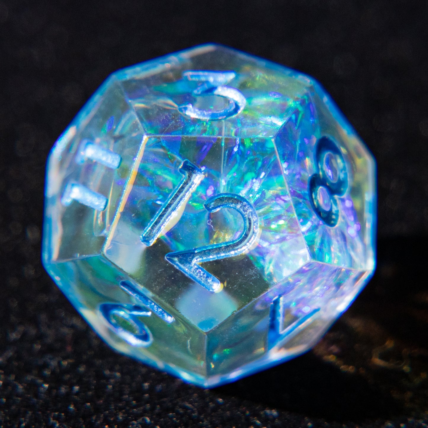 D&D Multi-faceted Resin Dice Set (Brilliant and Blue）