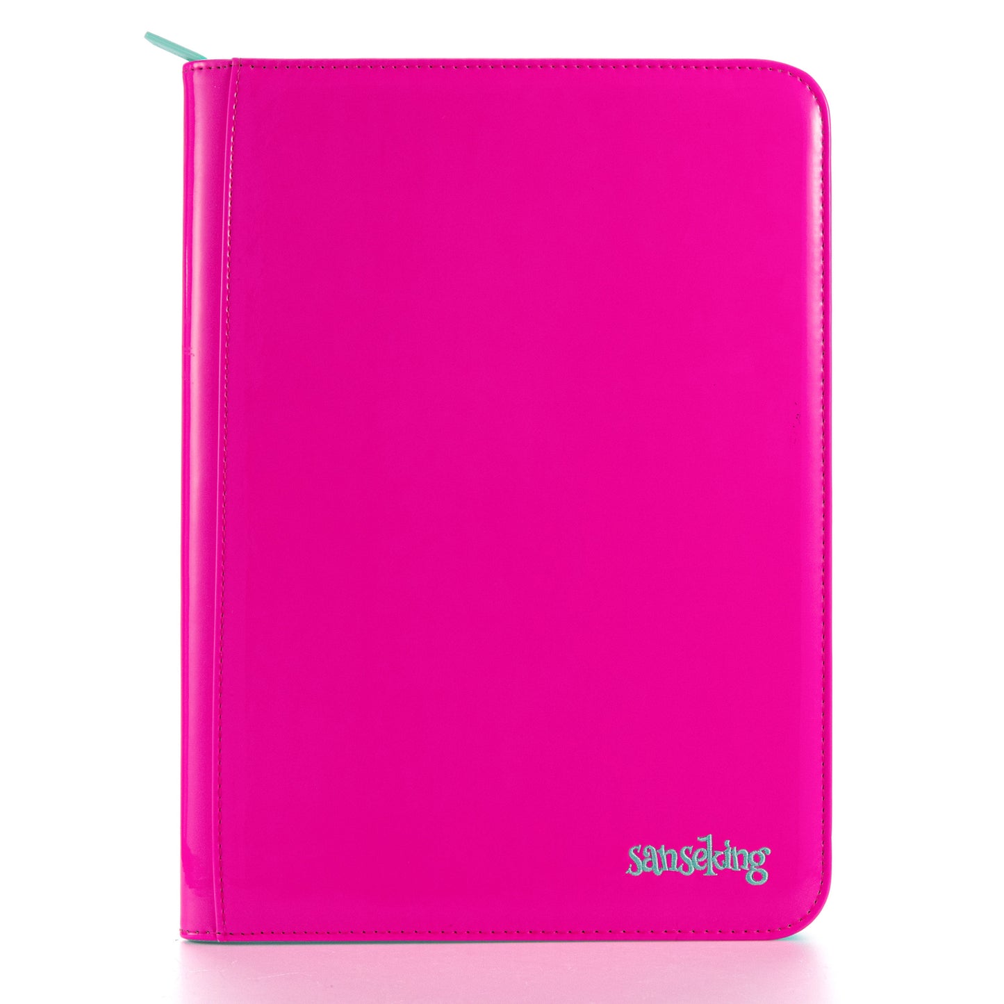 Coral Binder Series PU Leather Zipper 9-Pocket