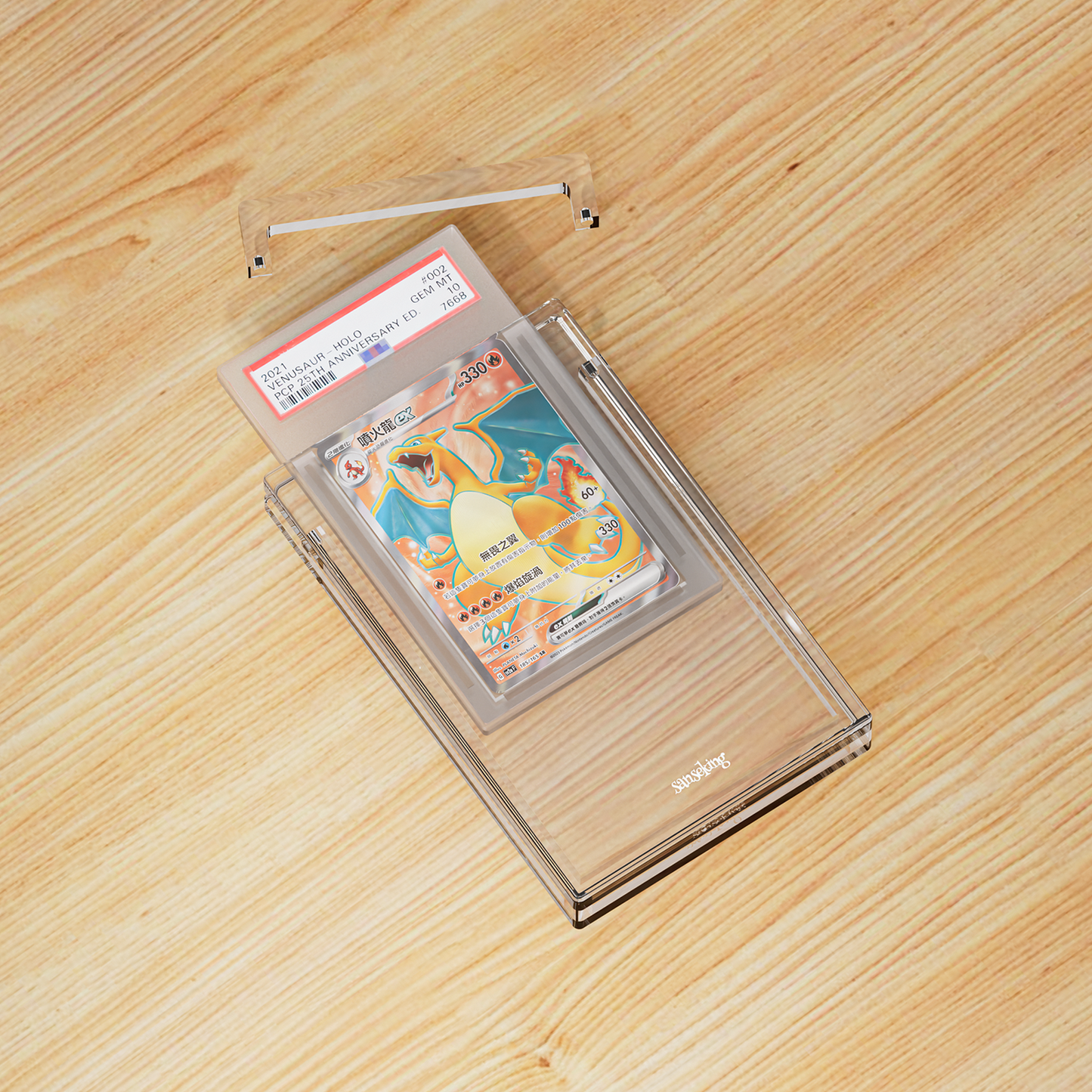 35PT PSA Graded Card Display Case Magnetic Top Opening