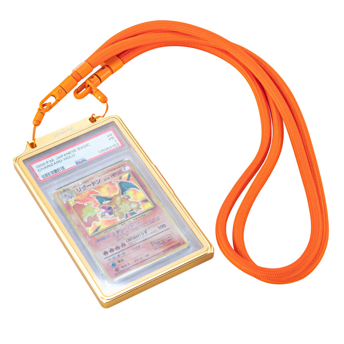 35PT PSA Magnetic Spring-Loaded Slab Case: Colored Frame Graded Card Holder + Zipper Bag