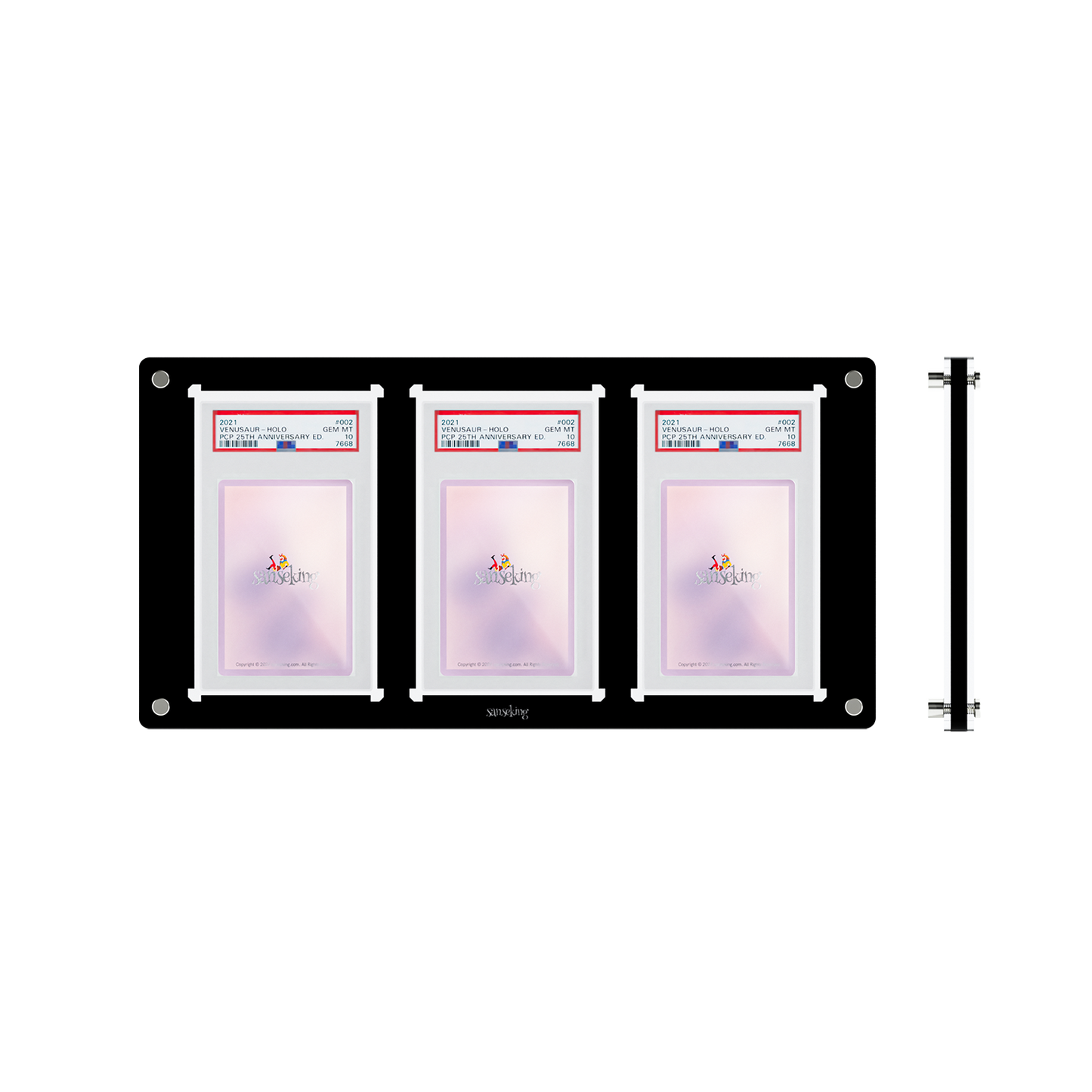 3 Slots Graded Card Display Frame