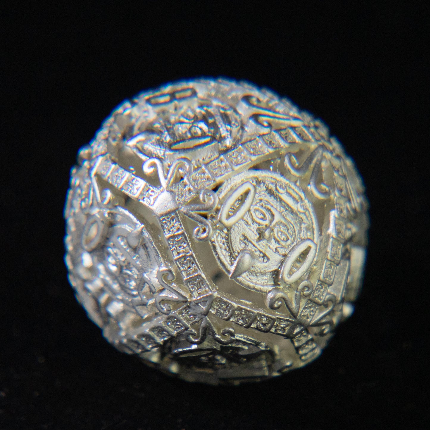 D&D Hollowed Metal Dice Set Cthulhu (Circle）