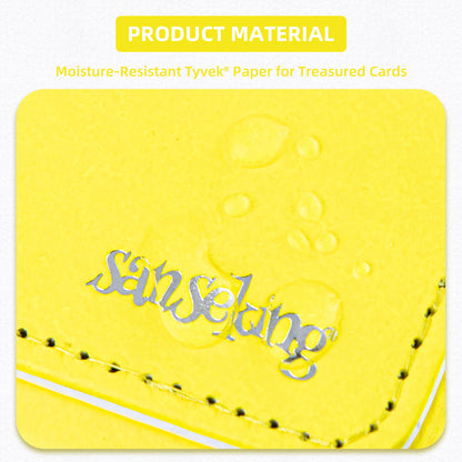 Boîte de rangement pour cartes Magic pouvant contenir plus de 100 cartes yvek® (horizontale, jaune)