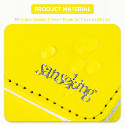 Boîte de rangement pour cartes Magic pouvant contenir plus de 100 cartes yvek® (Verticale, Jaune)