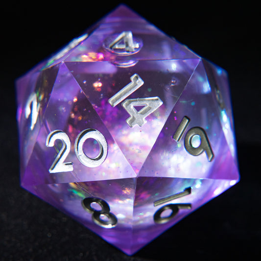 D&D Multi-faceted Single Resin Dice (Lavender)
