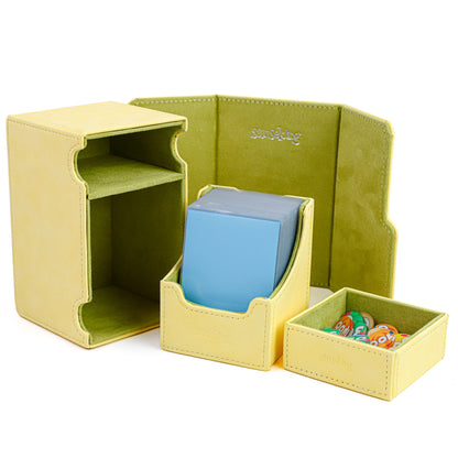 Coffre de rangement double couche – Jaune