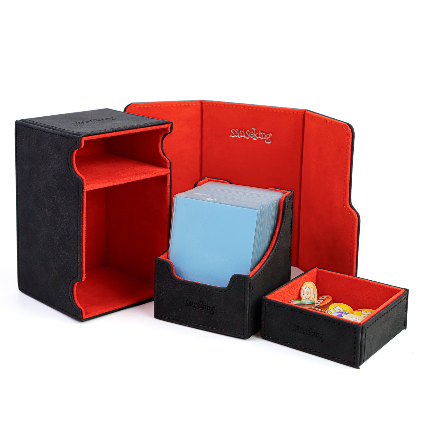 Double-Layer Deck Box – Black