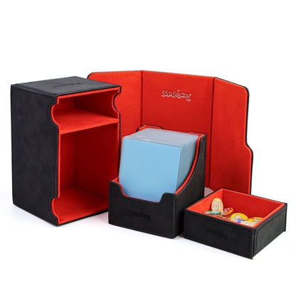 Coffre de rangement double couche – Noir