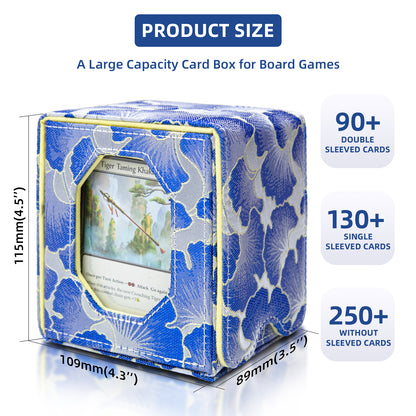 Boîte de rangement pour decks Magic Commander pouvant contenir plus de 100 cartes D&D (Bleu ciel)