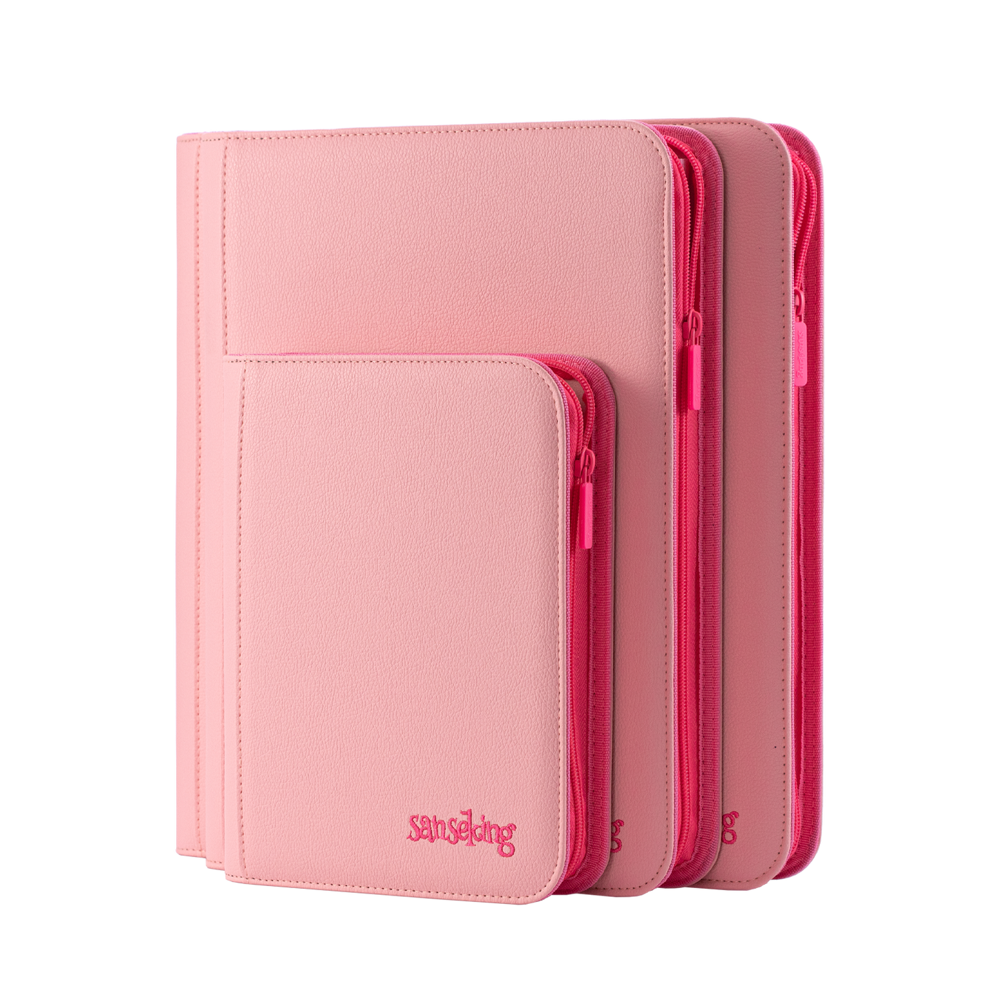 4/9/12-Pocket PU Card Binder – Pink