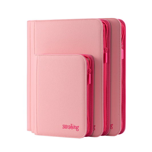 4/9/12-Pocket PU Card Binder with Colored Pages | Premium Trading Card Storage | Sanseking 4/9/12-Pocket PU Card Binder with Colored Pages | Premium Trading Card Storage | Sanseking