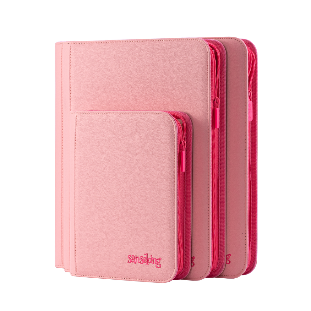 4/9/12-Pocket PU Card Binder – Pink | Premium Trading Card Album ...