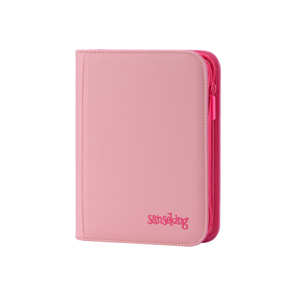 4/9/12-Pocket PU Card Binder Pink | Premium Trading Card Album Sanseking 4/9/12-Pocket PU Card Binder Pink | Premium Trading Card Album Sanseking