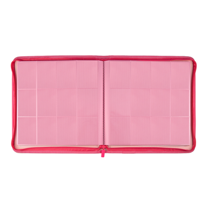 4/9/12-Pocket PU Card Binder Pink | Premium Trading Card Album Sanseking 4/9/12-Pocket PU Card Binder Pink | Premium Trading Card Album Sanseking