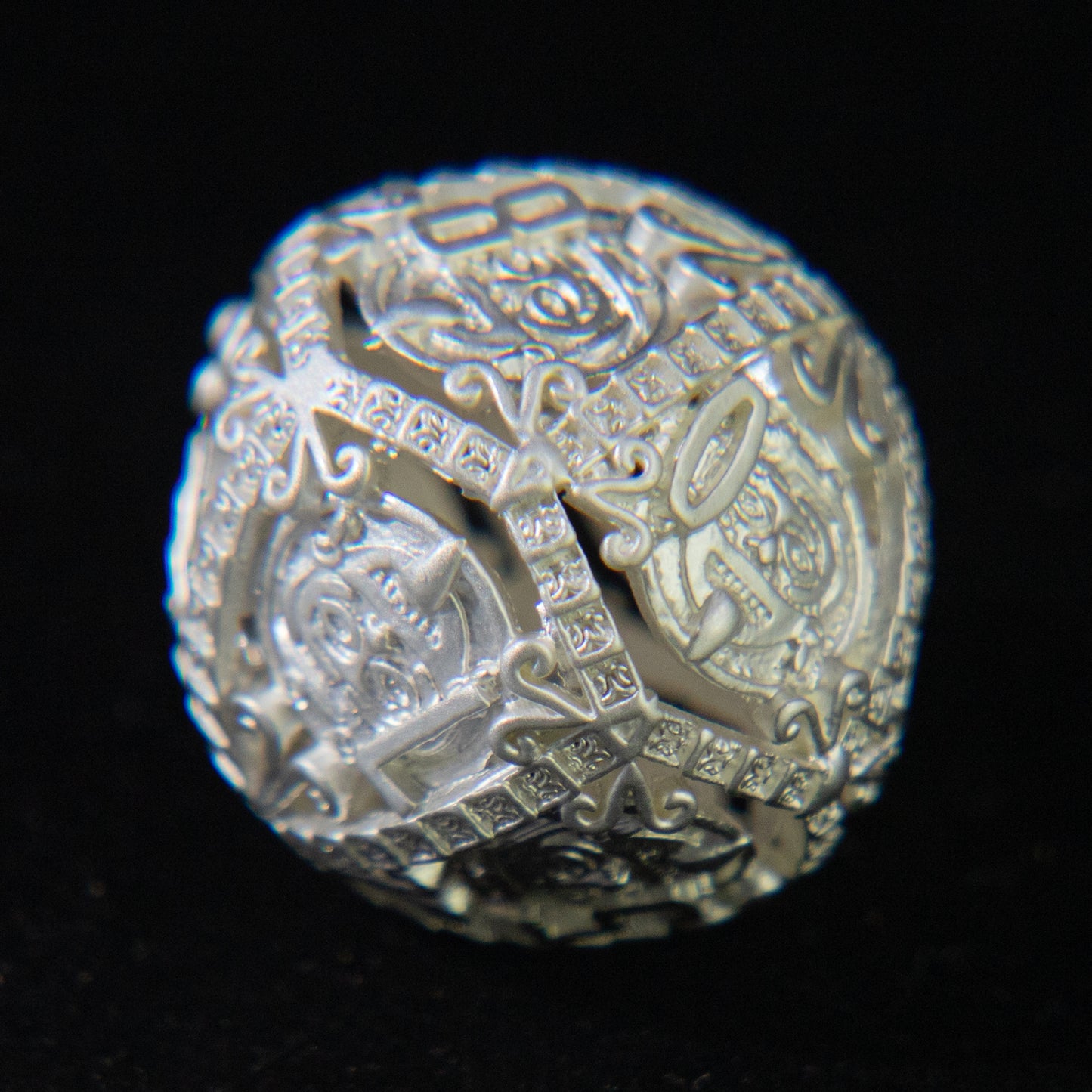 D&D Hollowed Metal Dice Set Cthulhu (Circle）