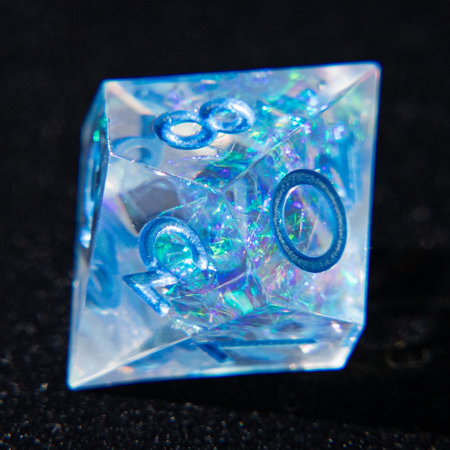 D&D Multi-faceted Resin Dice Set (Brilliant and Deep Blue）