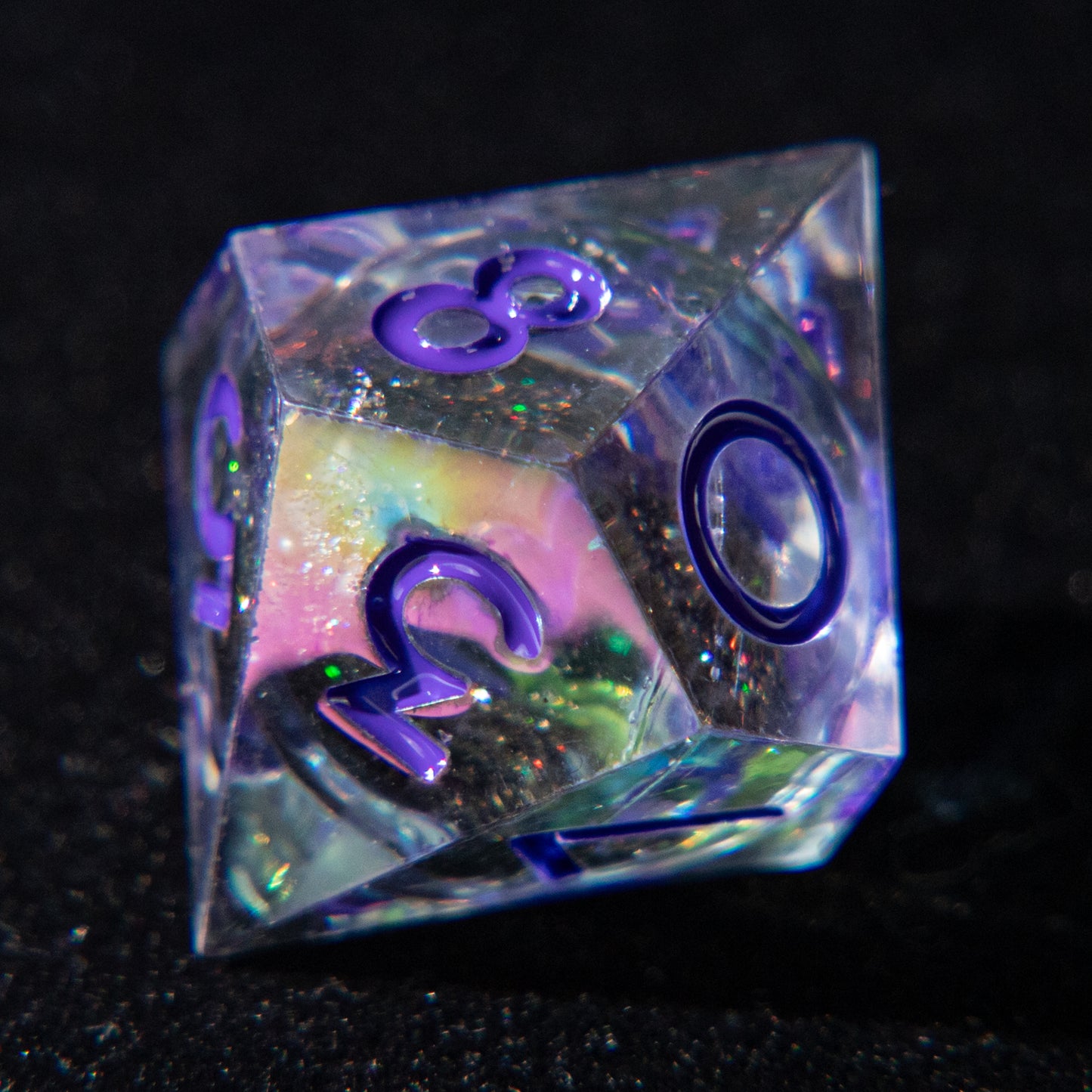 D&D Multi-faceted Resin Dice Set (Lavender）