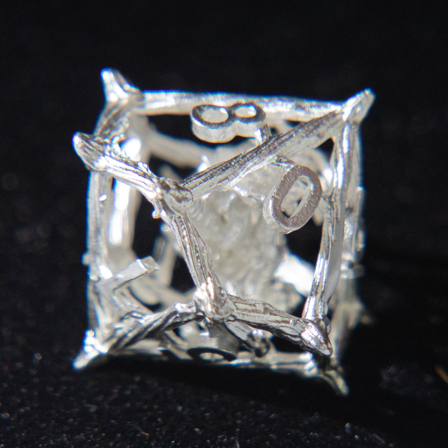 D&D Hollowed Metal Dice Set Cthulhu (White）