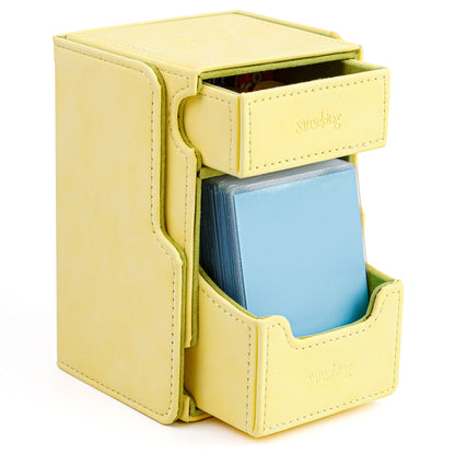 Coffre de rangement double couche – Jaune