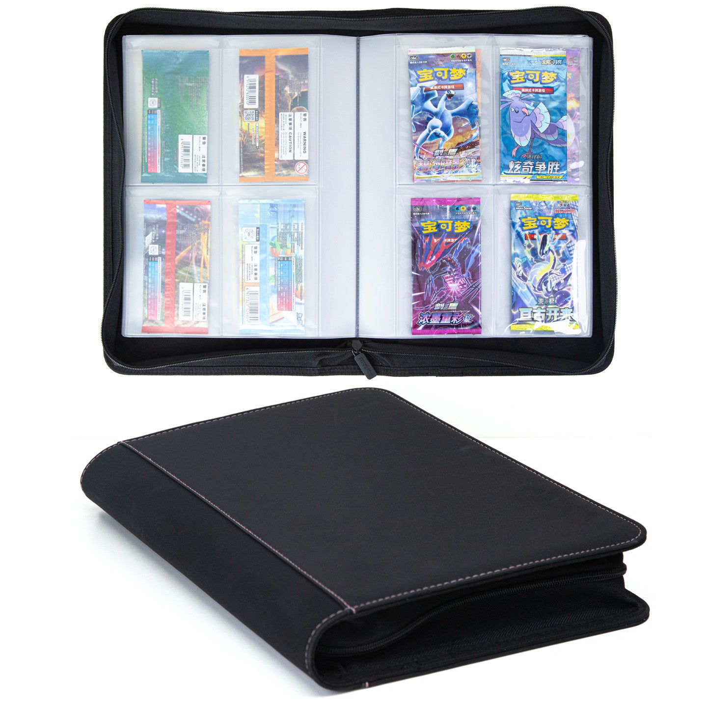 4/6ポケットトップローダーバインダー - グレードカードスラブケース収納フォルダー