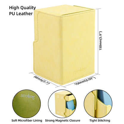 Coffre de rangement double couche – Jaune