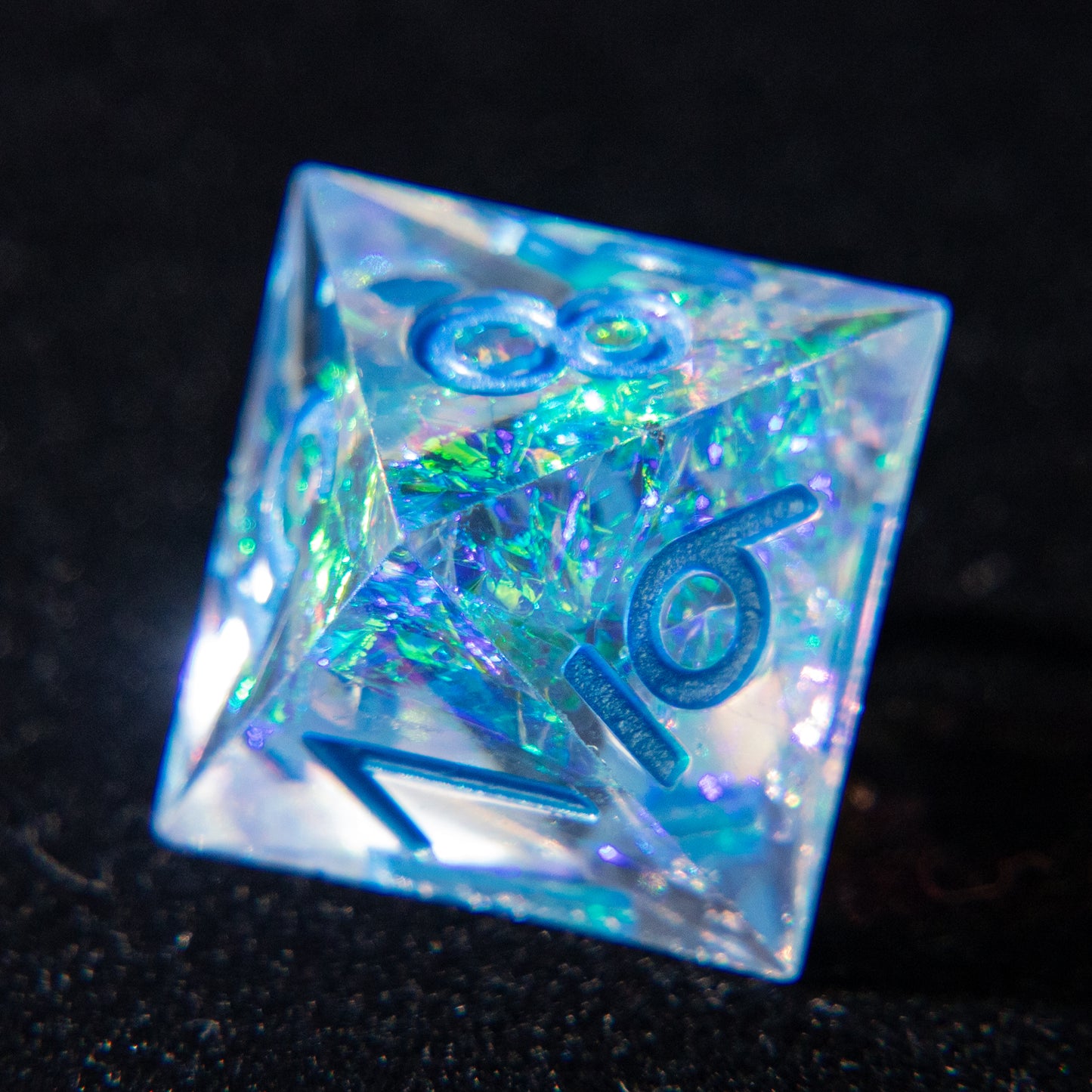 D&D Multi-faceted Resin Dice Set (Brilliant and Deep Blue）