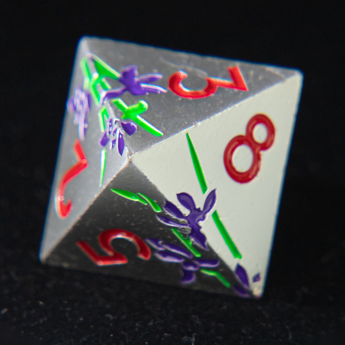 D&D Metal Dice Set Cthulhu (Metal & Flower）