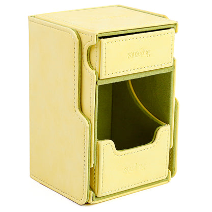 Coffre de rangement double couche – Jaune