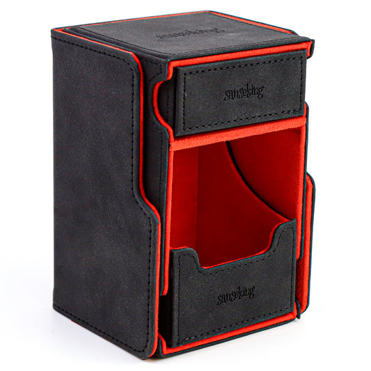 Double-Layer Deck Box – Black