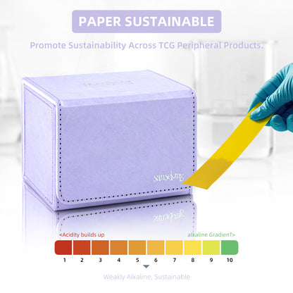 Magic Deck Box Fits 100+ yvek®  (Horizontal,Light Purple)