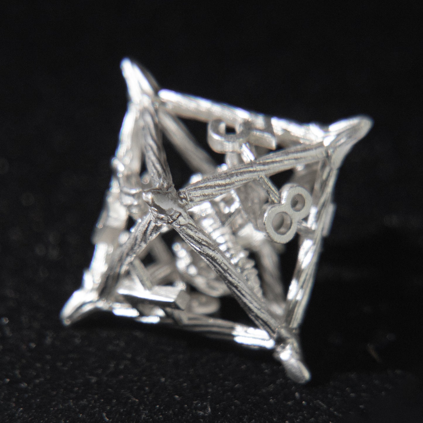 D&D Hollowed Metal Dice Set Cthulhu (White）