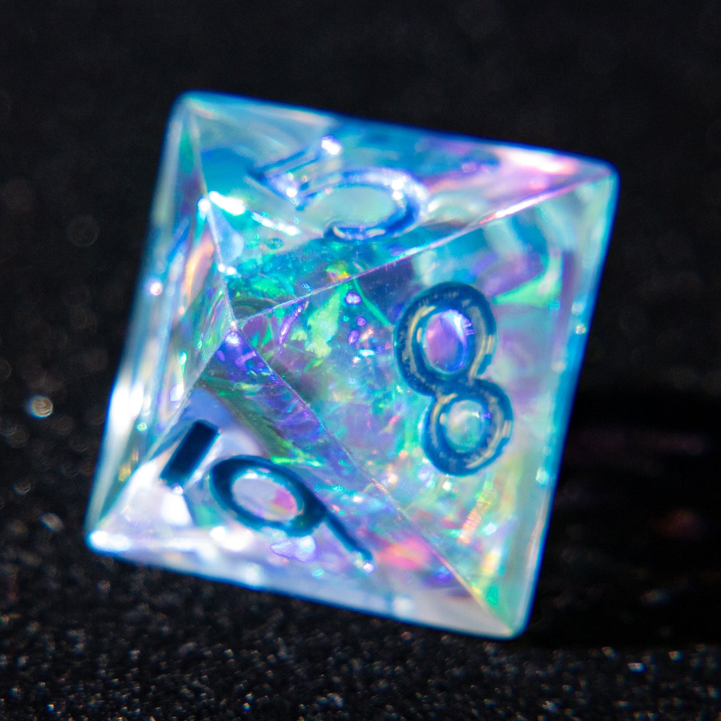 D&D Multi-faceted Resin Dice Set (Brilliant and Blue）