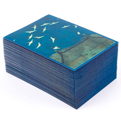 Pochettes artistiques « Grue de bon augure » - Lot de 3 (horizontales, verticales) 