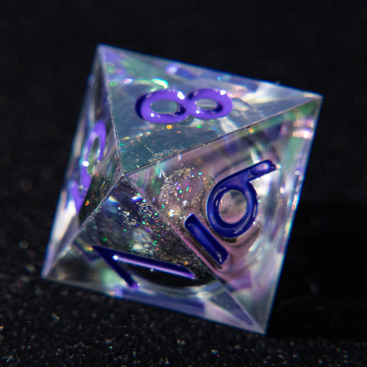 D&D Multi-faceted Resin Dice Set (Lavender）
