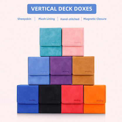Boîte de rangement pour deck Magic (Verticale, Bleu clair)