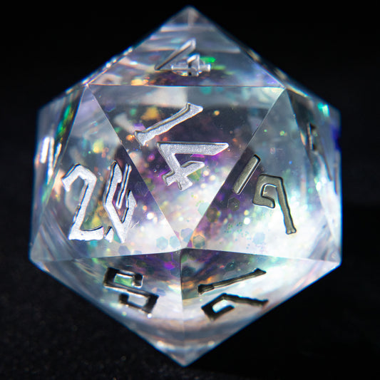 D&D Multi-faceted Single Resin Dice(White)